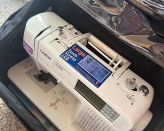 Brother Sewing & Embroidery Machine 🧵 Brother computerized sewing and embroidery machine with carrying case. Plus a HUGE selection of sewing, embroidery and crafting supplies throughout the sale.