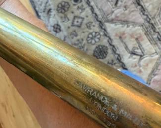 LAWRANCE & MAYO LONDON BRASS MARITIME TELESCOPE