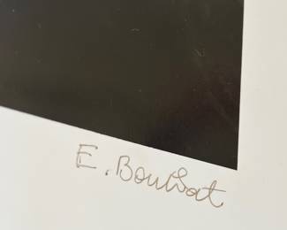  Framed vintage photograph "Lella" photographer Édouard Boubat signed.