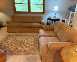 LIVING ROOM SOFA AND MATCHING LOVESEAT GREAT SHAPE
