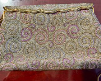 VINTAGE MICRO BEADED PURSE FRANCE