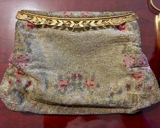  VINTAGE MICRO BEADED PURSE FRANCE
