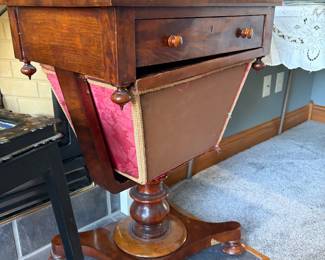 ANTIQE FRENCH EMPIRE SEWING TABLE 