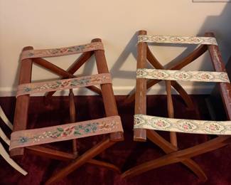 Vintage luggage racks