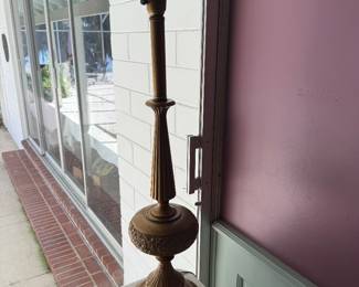 Heavy brass lamp