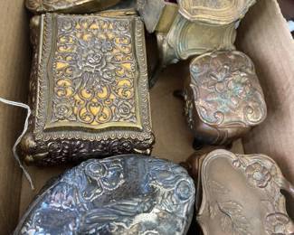 Vintage jewelry boxes - all need repair