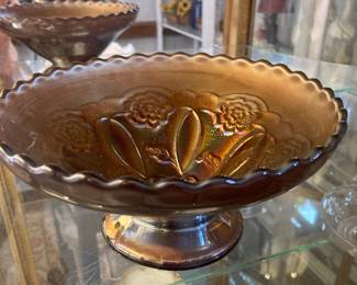 Purple carnival glass
