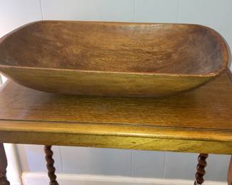 Large old trench bowl 19”