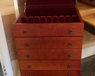 Five drawer silverware chest