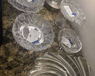 Also, some modern art glass bowls. 