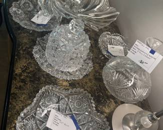 More cut glass.