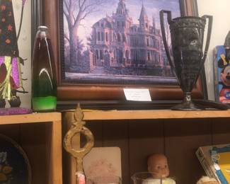 Randy Souders “spook house” giclee on canvas print, hand signed by artist