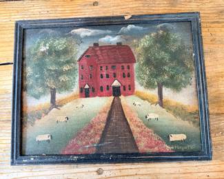 $50~ Sheep Red House Picture