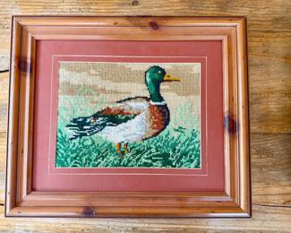 Mallard Duck Needlepoint ~$50
