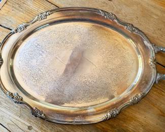 Reed & Barton Silver Plate Butlers Tray~$125.00