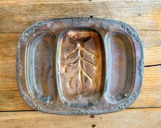 Silver Plate Meat Serving Tray~$25.00