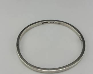 Made in mexico 925 Sterling Hinged bangle