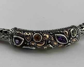 Samuel Benkam 18k gold sterling silver and semiprecious stones