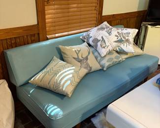 Turquoise MCM Sofa