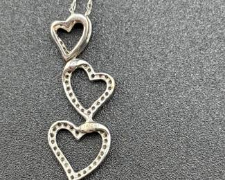 Main Line Jewelers 14k gold triple heart