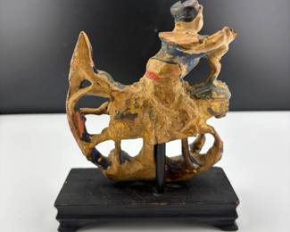 Antique Asian Wood Sculpture