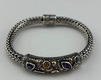 Samuel Benkam 18k gold sterling silver and semiprecious stones