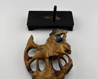 Antique Asian Wood Sculpture
