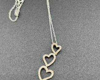 Main Line Jewelers 14k gold triple heart