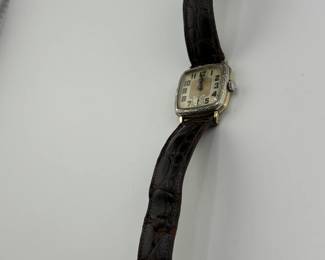 1930s Elgin art deco custom mens watch - working!