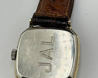 1930s Elgin art deco custom mens watch - working!