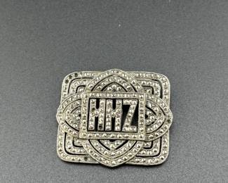 Art Deco Pin Sterling Silver