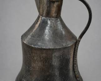 Large Copper Lidded Pitcher