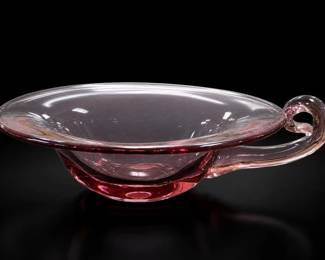 Tiffin Franciscan Handled Glass Dish