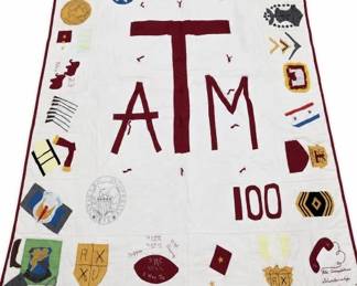 Texas A&M Commemorative Quilt Handmade