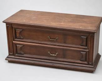 Dark Brown Two-Drawer Dresser / Stand