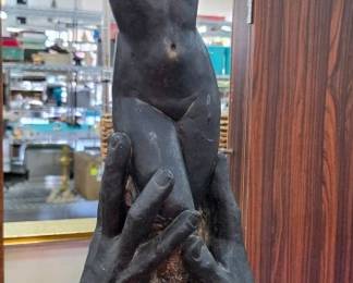 Figurative Female Plaster Sculpture