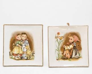 Illustrated Hummel Ceramic Wall Plaques
