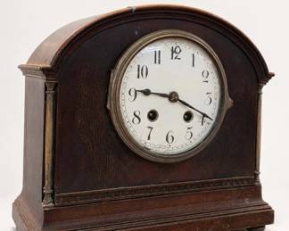 Antique Wooden Mantel Clock