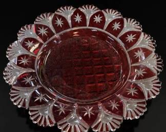Ruby Cut to Clear Plate