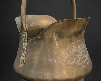Ornate Brass Metal Pitcher