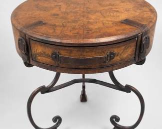World Map Trunk-Style Storage Table
