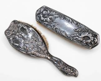 Ornate Antique Grooming Brushes