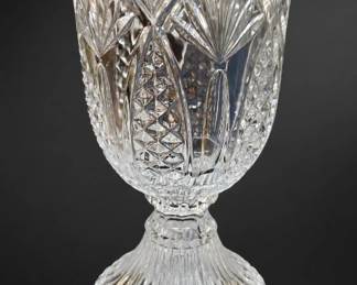 Clear Glass Pedestal Vase