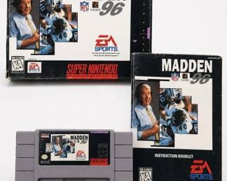 EA Sports Super Nintendo Madden 96 Game