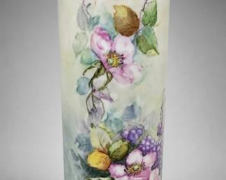 Hand Painted Floral Vase