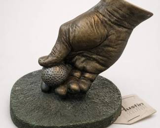 Austin Sculpture Hand U & Golf Ball Sculpture