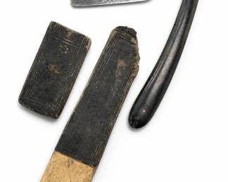 Straight Razor, Strop & Leather Case