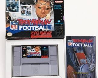 Troy Aikman Football Super Nintendo Game