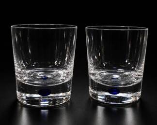 3pc Orrefors Intermezzo Old Fashioned Glasses