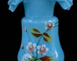 Antique Bristol / Opaline Glass Vase